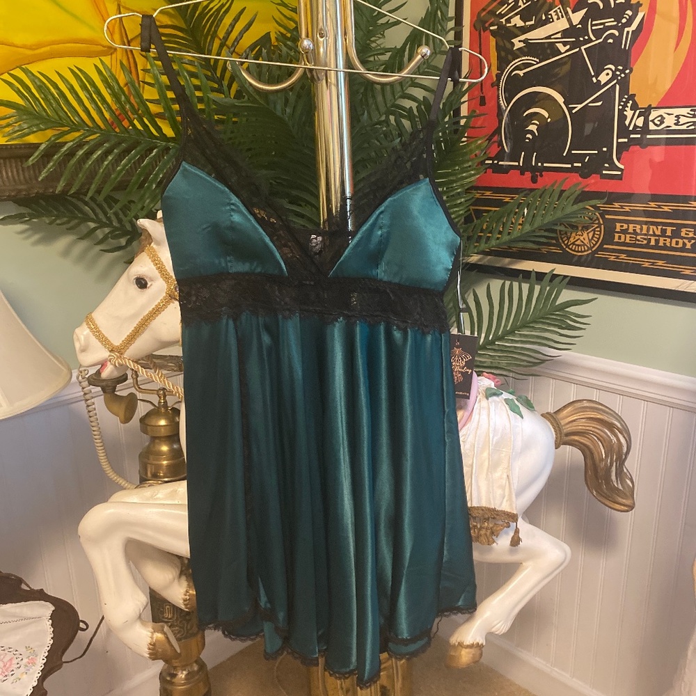Emerald Green Babydoll with Panties